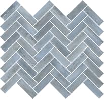 Плитка Rondine Renaissance Azul Mosaico Spina 32x28.5 см, поверхность матовая, рельефная