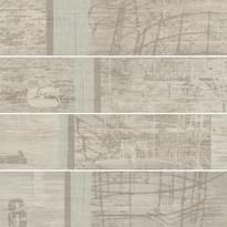 Плитка Rondine Tabula Tracce Bianco Listone 15x61 см, поверхность матовая, рельефная