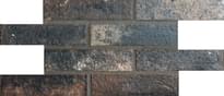 Плитка Rondine The Wall Dark Su Rete 51.6x27.2 см, поверхность матовая, рельефная
