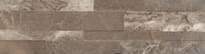 Плитка Rondine Tiffany Brown 15x61 см, поверхность матовая, рельефная