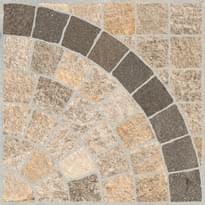 Плитка Rondine Valeria Beige Arco Bruno 60.5x60.5 см, поверхность матовая, рельефная