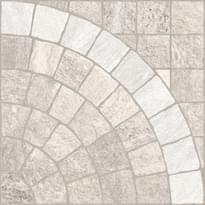 Плитка Rondine Valeria Mandorla Arco Bianco 60.5x60.5 см, поверхность матовая, рельефная
