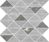 Плитка Rondine Valsertal Stone Grey Triangle 31x31 см, поверхность матовая, рельефная