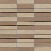 Плитка Rondine Visual Mosaico Miele 30x30 см, поверхность матовая, рельефная