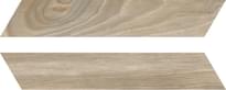 Плитка Rondine Woodie Brown Chevron 7.5x40.7 см, поверхность матовая, рельефная
