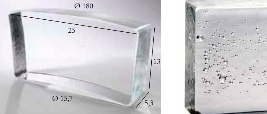 S.Anselmo Glass Bricks Bubble Segmento Corona 1/22 13x25