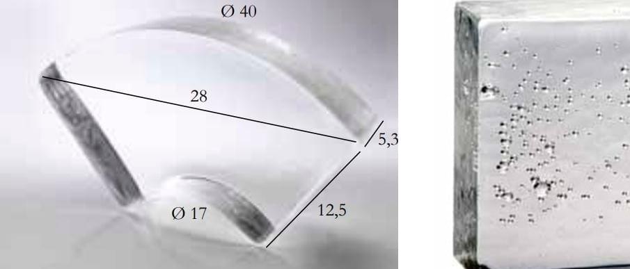 S.Anselmo Glass Bricks Bubble Segmento Corona 1/4 12.5x28