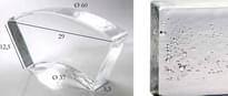 Плитка S.Anselmo Glass Bricks Bubble Segmento Corona 1/6 12.5x29 см, поверхность глянец