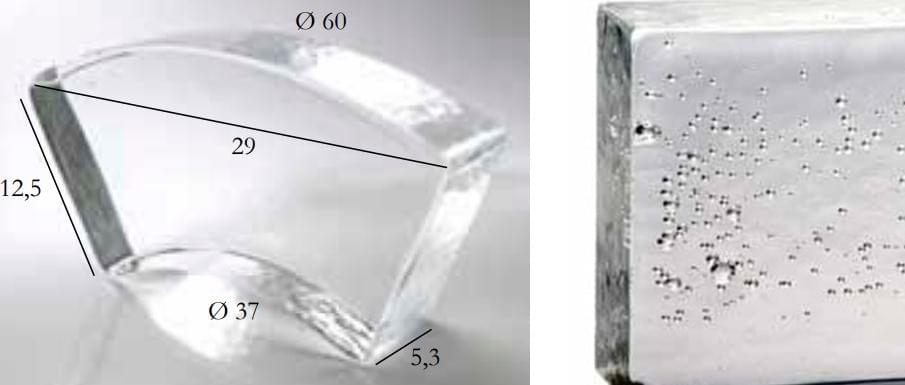 S.Anselmo Glass Bricks Bubble Segmento Corona 1/6 12.5x29