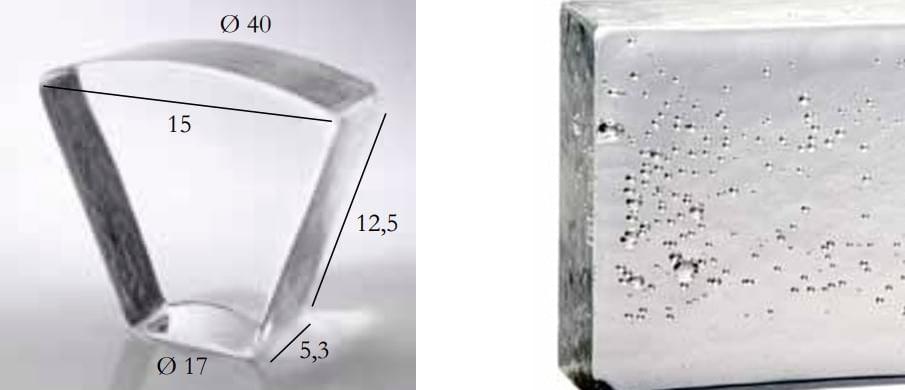 S.Anselmo Glass Bricks Bubble Segmento Corona 1/8 12.5x15