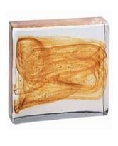 Плитка S.Anselmo Glass Bricks Cloud Amber Half 11.6x12.1 см, поверхность глянец