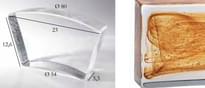 Плитка S.Anselmo Glass Bricks Cloud Amber Segmento Corona 1/10 12.6x23 см, поверхность глянец