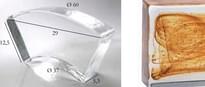 Плитка S.Anselmo Glass Bricks Cloud Amber Segmento Corona 1/6 12.5x29 см, поверхность глянец