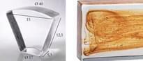 Плитка S.Anselmo Glass Bricks Cloud Amber Segmento Corona 1/8 12.5x15 см, поверхность глянец