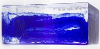 Плитка S.Anselmo Glass Bricks Cloud Dark Blue Half 5.3x12 см, поверхность глянец