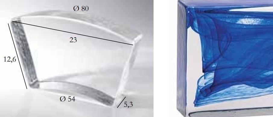 S.Anselmo Glass Bricks Cloud Dark Blue Segmento Corona 1/10 12.6x23
