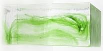 Плитка S.Anselmo Glass Bricks Cloud Green Half 5.3x12 см, поверхность глянец