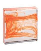 Плитка S.Anselmo Glass Bricks Cloud Orange Half 11.6x12.1 см, поверхность глянец