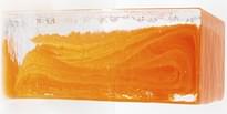 Плитка S.Anselmo Glass Bricks Cloud Red Half 5.3x12 см, поверхность глянец