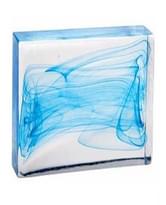 Плитка S.Anselmo Glass Bricks Cloud Sky Blue Half 11.6x12.1 см, поверхность глянец