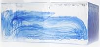 Плитка S.Anselmo Glass Bricks Cloud Sky Blue Half 5.3x12 см, поверхность глянец