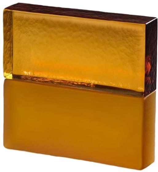 S.Anselmo Glass Bricks Golden Amber Tavella 11.8x24.6