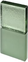 Плитка S.Anselmo Glass Bricks Green Peridot Half 11.6x12.1 см, поверхность микс