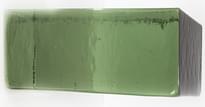 Плитка S.Anselmo Glass Bricks Green Peridot Half 5.3x12 см, поверхность микс