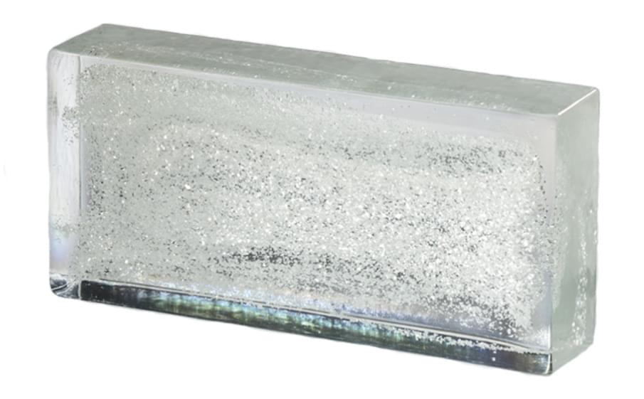 S.Anselmo Glass Bricks Silver Glitter 11.6x24.6