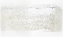 Плитка S.Anselmo Glass Bricks Silver Glitter Half 5.3x12 см, поверхность глянец
