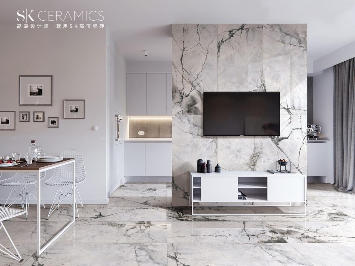 керамогранит фабрики SK Ceramics коллекция Invisible Gray