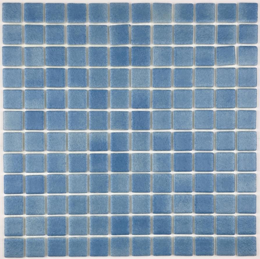 Плитка Safranglass Mosaic Azul Marino Antislip 31.5x31.5 см, поверхность матовая