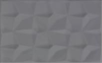 Плитка Saloni Corona Origami Antracita 25x40 см, поверхность матовая, рельефная