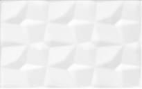 Плитка Saloni Corona Origami Blanco 25x40 см, поверхность матовая, рельефная