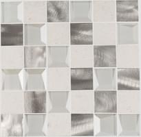 Плитка Saloni Keystone Mosaico Marfil Mix 25x25 см, поверхность матовая