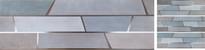 Плитка Saloni Kroma Dynamic Acero 30x90 см, поверхность матовая, рельефная