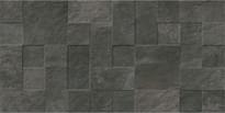 Плитка Saloni Menhir Midas Antracita 45x90 см, поверхность матовая, рельефная