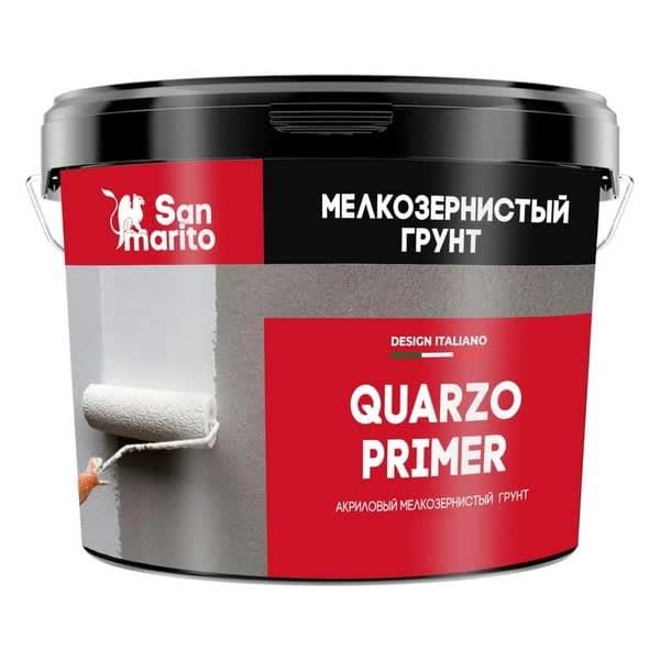 San Marito Грунтовка Quarzo Primer Кварцевый Грунт 15 кг акриловый грунтовка поверхность
