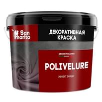 San Marito Декоративные Краски Polivelure Argento Bianco Серебро 3 кг  декоративная краска поверхность 