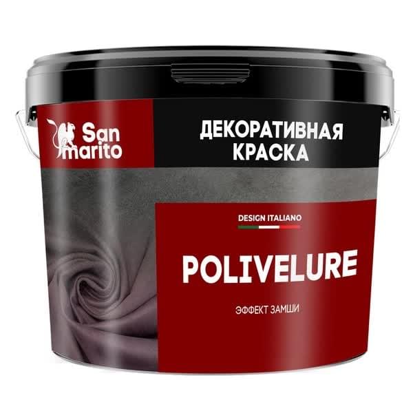 San Marito Декоративные Краски Polivelure Opaco матовый 3 кг 