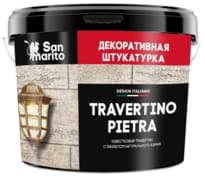 San Marito Декоративные Штукатурки Travertino Pietra 15 кг декоративная штукатурка поверхность