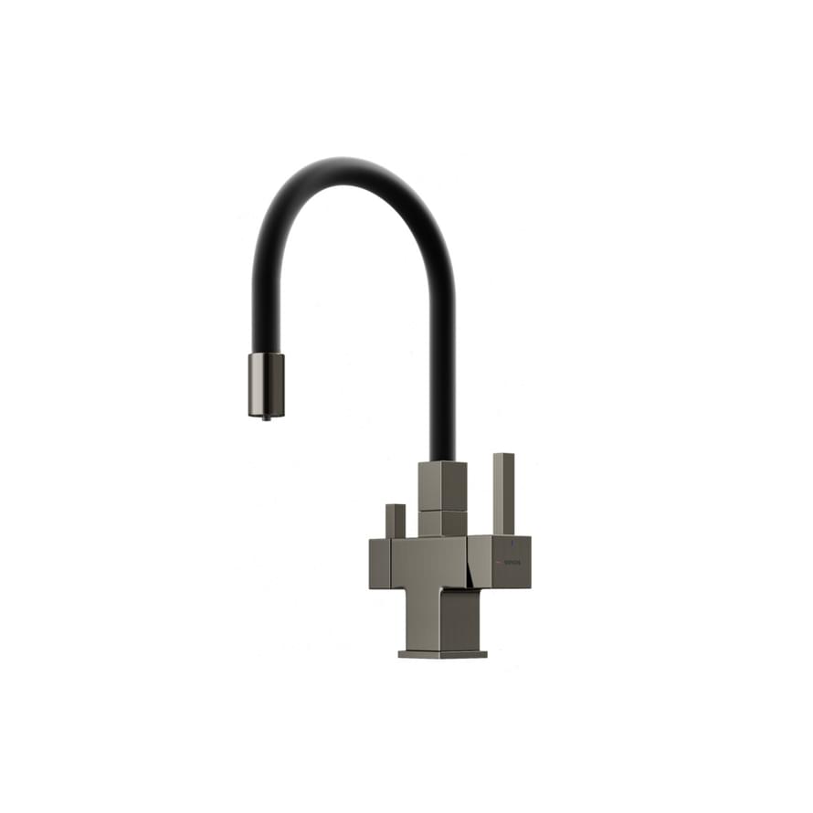 Плитка Sancos Arno Смеситель для кухни ARNO с гибким изливом цвет вороненая сталь/черный поверхность брашированная