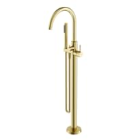 Плитка Sancos Etna Смеситель для ванны напольный ETNA брашированное золото поверхность брашированная