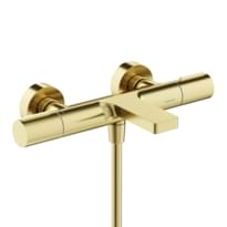 Плитка Sancos Etna Термостатический смеситель для ванны ETNA брашированное золото поверхность брашированная