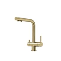 Плитка Sancos Foster Смеситель для кухни FOSTER с краном для фильтра брашированное золото поверхность брашированная