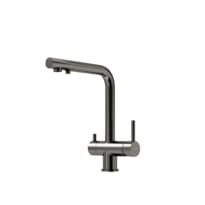 Плитка Sancos Foster Смеситель для кухни FOSTER с краном для фильтра вороненая сталь поверхность брашированная