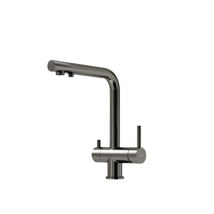 Плитка Sancos Foster Смеситель для кухни FOSTER с краном для фильтра вороненая сталь  поверхность брашированная