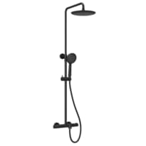 Плитка Sancos Game Душевая система GAME с термостатом черный матовый поверхность матовая