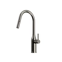 Плитка Sancos Grand Смеситель для кухни GRAND с вытяжным изливом цвет вороненая сталь поверхность брашированная