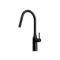 Плитка Sancos Grand Смеситель для кухни GRAND с вытяжным изливом цвет матовый черный поверхность матовая